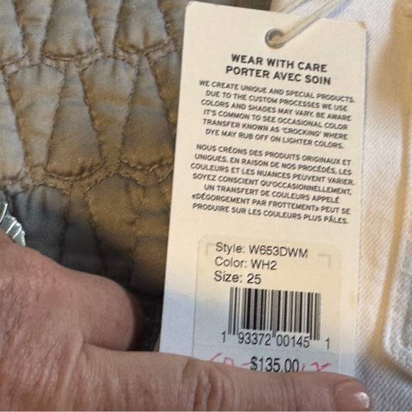 Hudson Jeans White Denim Shorts Croxley Size 25 - Picture 9 of 9